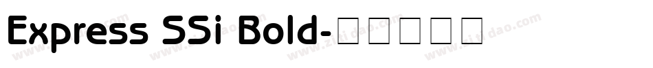 Express SSi Bold字体转换